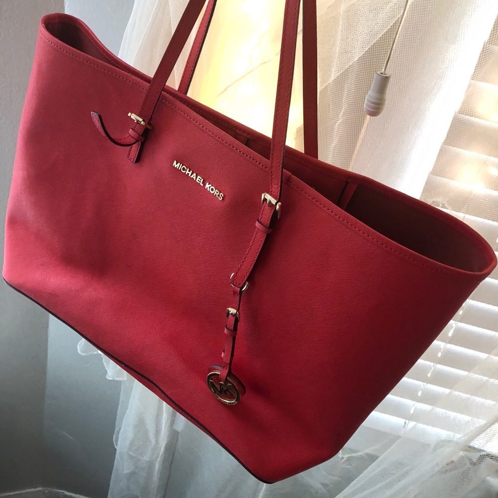 Red Michael Kors Handbag